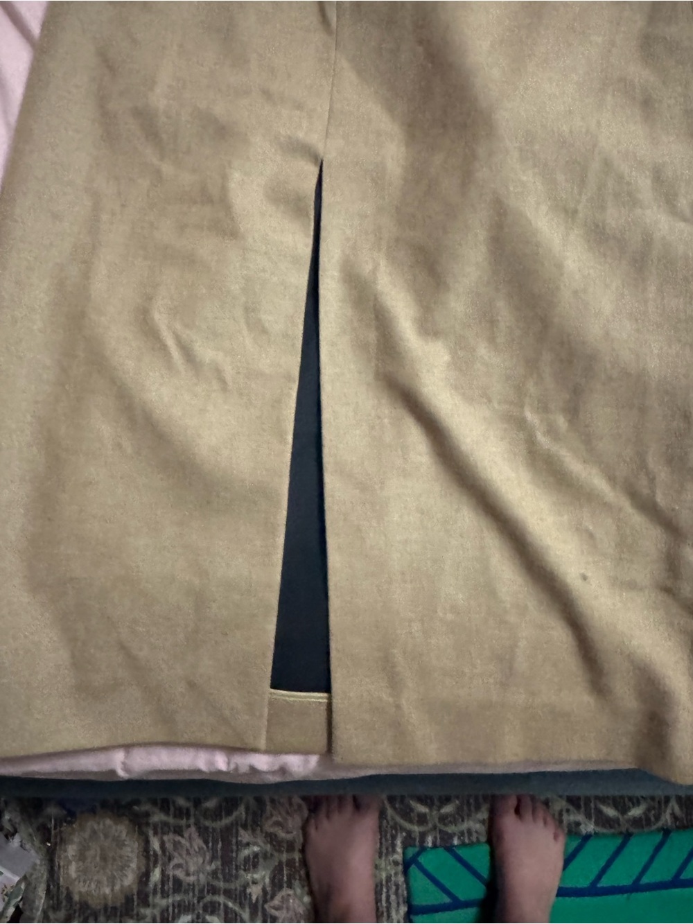NWT MASSIMO DUTTI Wool Pockets Midi Skirt in Camel - Picture 4 of 7